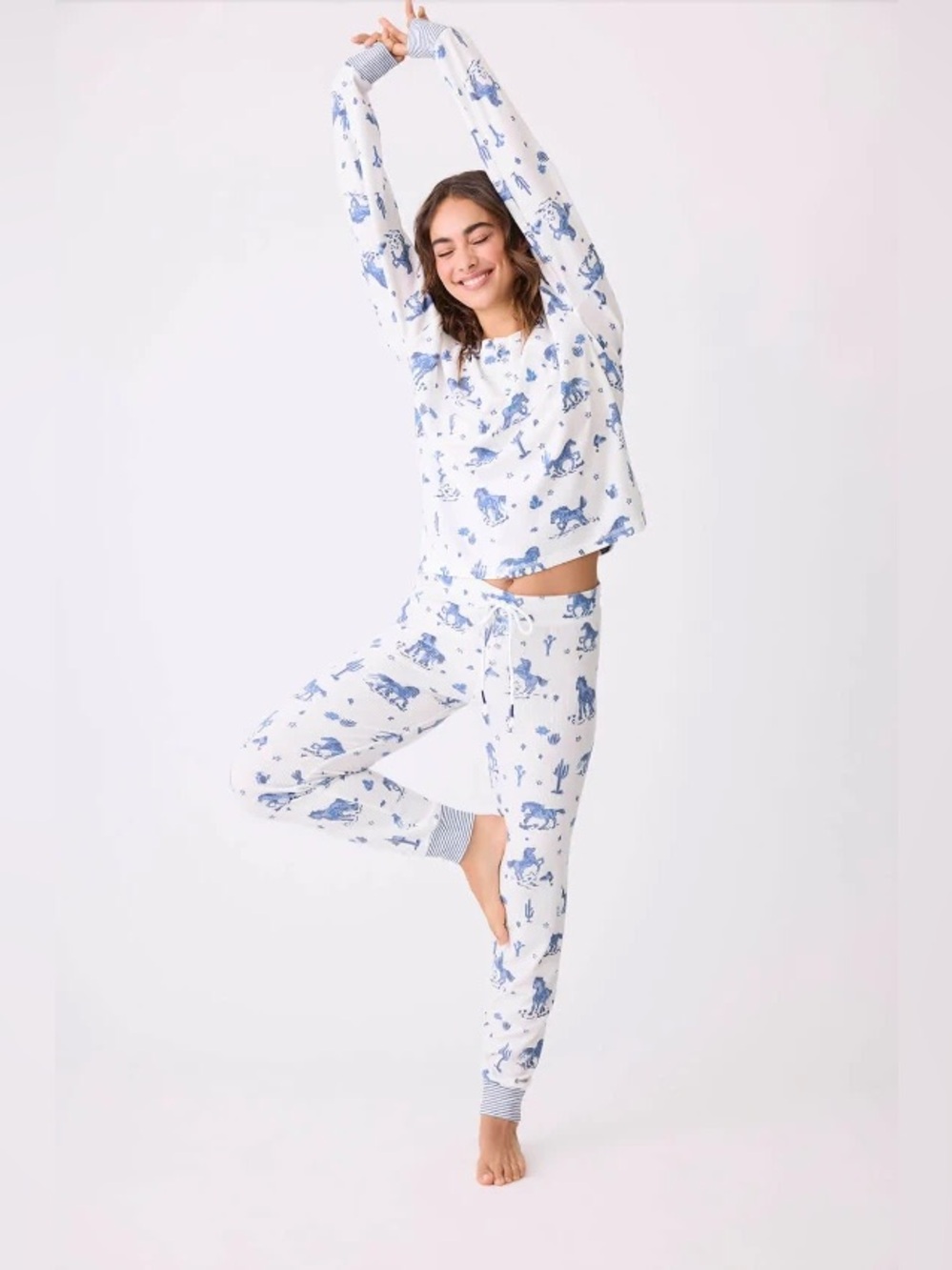 PJ Salvage Desert Daze Long Sleeve Pajama Set - Picture 8 of 9